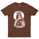 Camiseta Católica De Santa Teresinha De Algodão Masculino E Feminino
