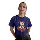 Camiseta Católica Santa Rita De Cássia em Algodão Feminina E Masculina