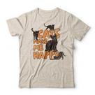 Camiseta Cats Make Me Happy Studio Geek