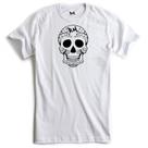 Camiseta caveira branca