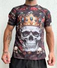 Camiseta Caveira Rock Estampada Tamanho:M