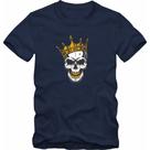 Camiseta Caveira Skull Rock Rap Hip Hop Coroa Tamanho Especial Pluz Size G1 G2 G3