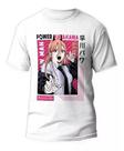 Camiseta Chainsaw Man Power Unissex 100% Algodão Estampa Anime Exclusiva