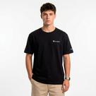 Camiseta Champion Ath Mini Script Logo Ink Black Cor:Preto Tamanho:P