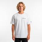 Camiseta Champion Ath Mini Script Logo Ink Off White Cor:BrancoTamanho:GG