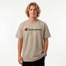 Camiseta Champion Logo Script INK Dark Khaki Tamanho:MCor:Bege