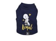 Camiseta Charlie Snoopy Loyal Azul Marinho Tamanho M - Zooz Pets