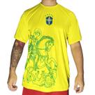 Camiseta Chronic Time Brasil São Jorge Amarelo Copa 089 Cor:AmareloTamanho:GG