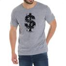 Camiseta Cinza Cifrao arvore e balanco Camiseta Cinza Cifrao arvore e balanco