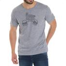 Camiseta Cinza Eu treino pra comer