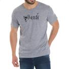 Camiseta Cinza Gatos no varal