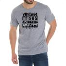 Camiseta Cinza Radio Vintage 1985