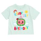 Camiseta CocoMelon Birthday para bebês meninos verde pálido de 12 meses