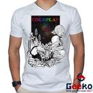 Camiseta Coldplay 100% Algodão Rock Alternativo Geeko