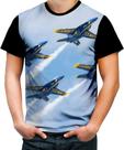 Camiseta Colorida Aeronáutica Caça Força Aérea Jet 2 Camiseta Colorida Aeronáutica Caça Força Aérea Jet 2