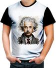 Camiseta Colorida Albert Einstein Físico Brilhante Gênio 1