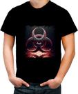 Camiseta Colorida Biohazard Perigo Biológico Stay Away 6