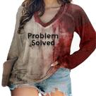 Camiseta COLORIDA BLING I'm Fine Problem Solved Bloody Women
