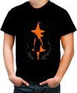 Camiseta Colorida Bruxa Halloween Laranja Festa 2 Camiseta Colorida Bruxa Halloween Laranja Festa 2