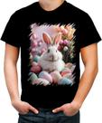 Camiseta Colorida Coelhinho da Páscoa Realista Real 7 Camiseta Colorida Coelhinho da Páscoa Realista Real 7