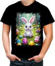 Camiseta Colorida Coelhinho da Páscoa Traço Infantil 1