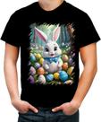 Camiseta Colorida Coelhinho da Páscoa Traço Infantil 16 Camiseta Colorida Coelhinho da Páscoa Traço Infantil 16