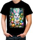 Camiseta Colorida Coelhinho da Páscoa Traço Infantil 17 Camiseta Colorida Coelhinho da Páscoa Traço Infantil 17