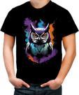 Camiseta Colorida Coruja Ave Rapina Noturna Sabedoria 10