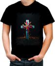 Camiseta Colorida da Cruz de Jesus Igreja Fé 41
