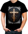 Camiseta Colorida da Cruz de Jesus Igreja Fé 48
