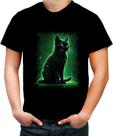 Camiseta Colorida de Gato Oráculo Hacker Binário Mat 3