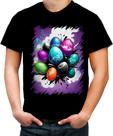 Camiseta Colorida de Ovos de Páscoa Artísticos 16 Camiseta Colorida de Ovos de Páscoa Artísticos 16