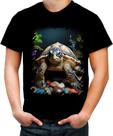 Camiseta Colorida de Tartaruga Marinha Desenhada 11
