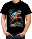 Camiseta Colorida de Tartaruga Marinha Desenhada 7