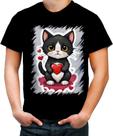 Camiseta Colorida Dia dos Namorados Gatinho 1