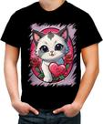 Camiseta Colorida Dia dos Namorados Gatinho 2