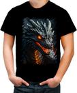 Camiseta Colorida Dragão Dragon Chamas Infernal Fogo 5