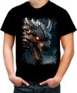 Camiseta Colorida Dragão Dragon Chamas Infernal Fogo 6