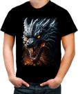 Camiseta Colorida Dragão Dragon Chamas Infernal Fogo 8 Camiseta Colorida Dragão Dragon Chamas Infernal Fogo 8