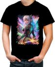 Camiseta Colorida Elfa Linda na Floresta Mágica 4