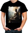 Camiseta Colorida Estátua de Buda Iluminado Religião 1