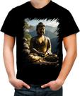 Camiseta Colorida Estátua de Buda Iluminado Religião 12