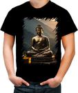 Camiseta Colorida Estátua de Buda Iluminado Religião 14