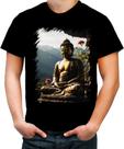 Camiseta Colorida Estátua de Buda Iluminado Religião 9