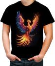 Camiseta Colorida Fenix Phonenix Ave Mitologica Renascimento 4