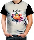 Camiseta Colorida Flor de Lótus Budismo Buda Religião 2