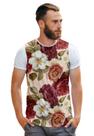 Camiseta Colorida Floral Estilo Retrô Lifestyle Camiseta Colorida Floral Estilo Retrô Lifestyle
