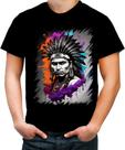 Camiseta Colorida Índio Apache Tribo Americana Oeste 1