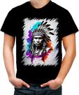 Camiseta Colorida Índio Apache Tribo Americana Oeste 2 Camiseta Colorida Índio Apache Tribo Americana Oeste 2