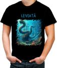 Camiseta Colorida Leviatã Leviathan Monstro Marinho 4 Camiseta Colorida Leviatã Leviathan Monstro Marinho 4